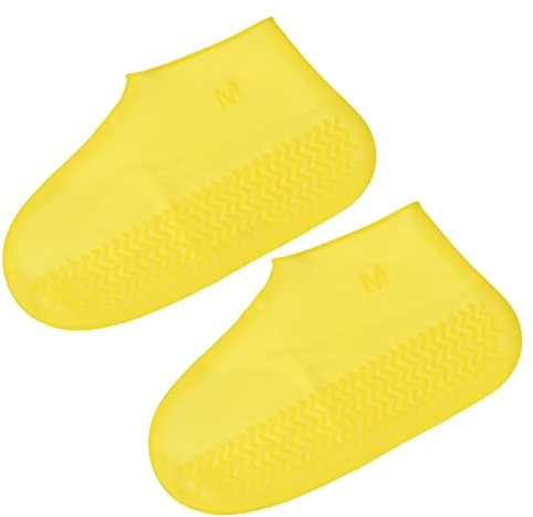 PATIKIL Funda plegable de silicona impermeable para zapatos, reutilizable, antideslizante, botas de lluvia, zapatos, protectores para exteriores, lluvia, nieve