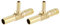 M METERXITY 2 Pack Widerhaken Schlauchanschlusss - 5/16x5/16x3/16 Messing Rohr Fitting Leitung Anschluss Anwendung für Wasser Kraftstoff (T Geformt 3 Weg)