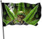 Gartenfahne Grüner Marihuana Blatt Unkraut Schädel Dekorative Fahnen Langlebig Flagge Mit Ösen Verblassen Beständig Außenbanner, Für Partys, Veranda