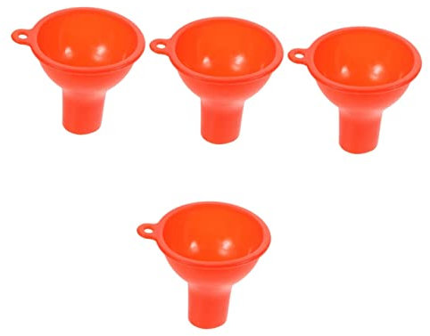 Mipcase 4pcs Silicone Kitchen Funnel Silicone Funnel for Cooking and Transferring Food for Dog Toys and Water Bottle