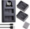 Batmax DMW-BLC12 DMW-BLC12E Replacement Battery and LCD Dual Charger with USB Type C port Compatible with Panasonic Lumix DMC-FZ1000 DMC-GH2 FZ200 FZ300 DMC-G85 G5 G6 G7 GX8 G85