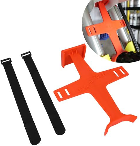 Runfarr Supporto Forcella Moto,Trasporto Protezione Forcelle Moto,Supporto Sospensione Blocca Forcelle Moto per Pit Dirt Bike Motocross Supermoto Enduro-Arancia