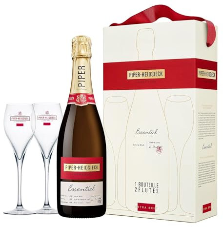 Piper-Heidsieck PIPER-HEIDSIECK CHAMPAGNE ESSENTIEL BLANC DE BLANCS 75 CL CONFEZIONE CON 2 BICCHIERI