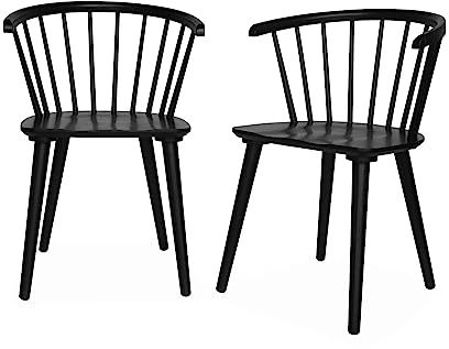 sweeek - 2er-Set Sprossenstühle aus Holz und Sperrholz, Paula, B 53 x T 47,5 x H 76cm