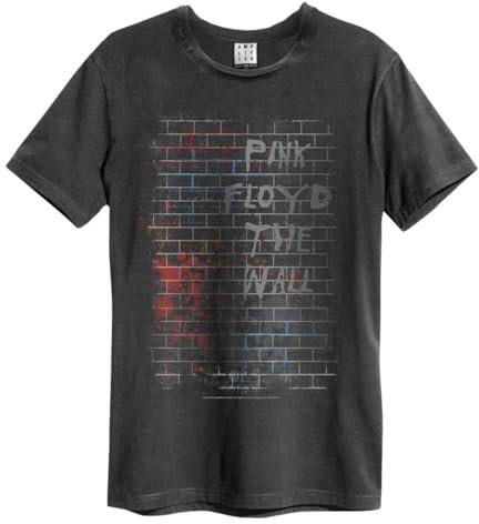 Amplified The Wall Pink Floyd T-Shirt für Erwachsene, Unisex, Anthrazit, M