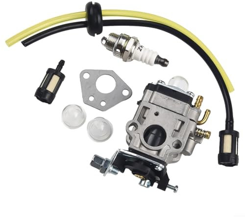CWOQOCW Metall Vergaser Kit für Florabest FBS 43 A1 Hohe Qualität für FBK 4 B2 4in1 für Parkside PBK 4 A1 Zündkerze für PBS 2 A1, WU09C38G4MBCQ14OPQOCXNR4BLRB