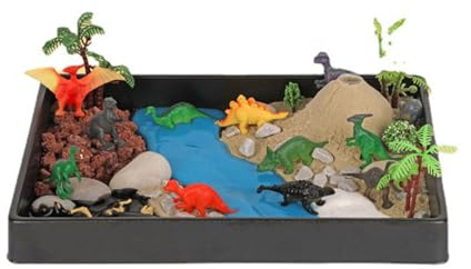 NOOLY Vulkan und Dinosaurier Spielset Lernspielzeug Für 3 + Jahre Alte Jungen Und Mädchen WJGWJ-01