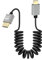 GELRHONR Mini HDMI Coiled Cable, 4K/60Hz Ultra Thin Mini HDMI Cable Short 18Gbps 3DHigh Speed, Support 3D,for DSLR Camera Camcorder, HDTV, Laptop (Straight)