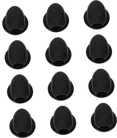 MUSISALY 12pcs Lip Brush Dust Covers Silicone Makeup Brush Covers for Detail Lip Protection