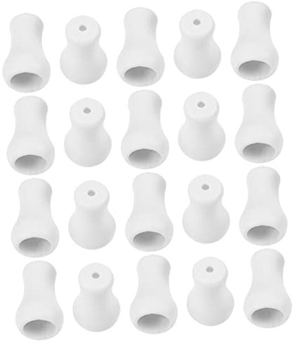 Garneck 20pcs Drawstring Knob Accessories for Blind Cord Safety Window Blind Pull Cord Knobs Plastic Holders for Roller Shades for Curtain Drops and Window End Repairs