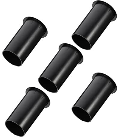 Tube de Port de Remplacement pour Subwoofer 5 Pièces en Plastique Noir