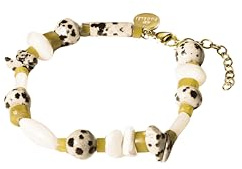 Purelei Coast Armband – Edelstein-Armband mit Perlmutt, Dalmatiner-Jaspis & Serpentin – 17–20 cm – Edelstahl in Gold oder Silber – Verstellbar - Wasserfest