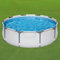 Piscina Fuori Terra Metal Frame Rotonda, Piscina Non Gonfiabile, per Bambini E Adulti, Piscina da Giardino Esterno Interno(366x122cm/144x48in)