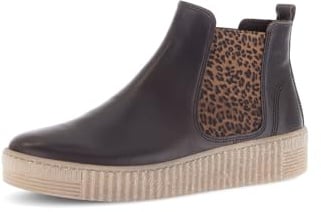 Gabor Damen Chelsea Boots, Frauen Stiefeletten,senkfuss,senk-spreizfuss,Ladies,Women's,uebergangsschuhe,Stiefel,Moro (EL. Leo),37 EU / 4 UK