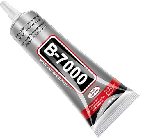 B7000 Multi-Purpose Adhesive Glue (50 mL / 1.68 fl oz), Clear Waterproof Flexible Craft & Repair Glue with Precision Needle Tip for Jewelry, Phone, Glass, Plastic & DIY [ Pack of 3 ]