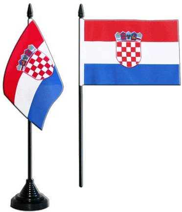 Flaggenfritze® Tischflagge Kroatien 10x15 cm