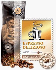 Coffee-Nation Espresso Grande Delizioso 1000g Bohnen | Spitzenqualität | Kaffeeliebhaber