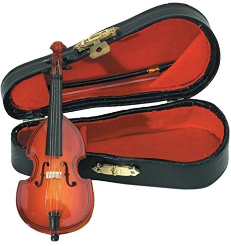 Gewa 980620 Miniaturinstrument Bass mit Bogen im Etui, ca. 11 cm