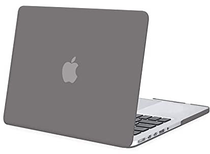 MOSISO Hülle Kompatibel mit MacBook Pro 15 Zoll mit Retina Display Ältere Version A1398 Release 2015-2012, Plastik Hartschale Schutzhülle, Grau