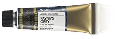 MIJELLO Mission Gold PAYNE'S Grey (W608) Tube de peinture aquarelle 15 ml