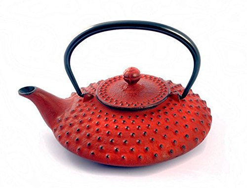 Iwachu Eisen-Teekanne aus Japan - Kambin 0.75L - rot