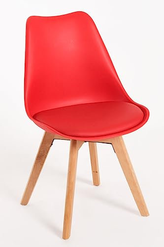 Regalos Miguel - Packs Sillas Comedor - Pack 4 Sillas Synk Basic - Rojo