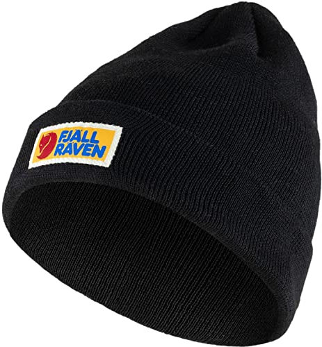 Fjallraven Unisex Vardag Classic Beanie Hat, Schwarz, Einheitsgröße EU