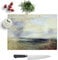 Kitchen Chopping Board Glass - J.M.W. Turner (Joseph Mallord William Turner) Margate from The Sea - Textured Worktop Saver Cutting Board - Heat Resistant, Shatterproof and Hygenic - 28.5 x 20 cm