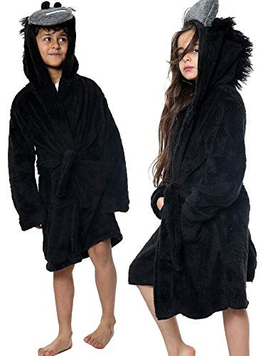A2Z 4 Kids Unisex Super Soft 3D Animal Detail Bathrobe Dressing - Bathrobe Gorilla 11-12