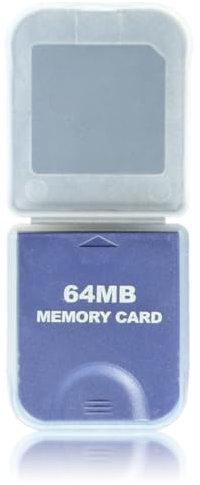 WICAREYO Carte mémoire 64M avec étui de protection pour console Wii NGC Gamecube Violet