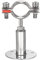 sourcing map Wall Mount Ceiling Mount Pipe Support, 304 Stainless Steel Adjustable Pipe Bracket Clamp for 32-34mm Pipe