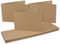 50x Vintage Kraftpapier Falt-Karten querdoppelt DIN A6-105 x 148 mm - sandbraun - Recycling - 300 g Klapp-Karten - UmWelt by GUSTAV NEUSER