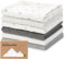 Bio Spucktücher Baby Junge, Mädchen - 6er-Pack Große Baumwoll Mulltücher Baby Waschlappen, Super Saugfähig, Ultraweiches Neugeborene Set, Geschlechtsneutral, Maschinenwaschbar, Langlebig (Neutrals)