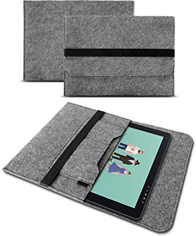 Sleeve Filz Tasche Hülle kompatibel mit Wacom One 13 Pen Grafiktablett Schutzhülle 13.3 Zoll Cover Hülle Schutz Case Stifttablett, Farbe:Grau