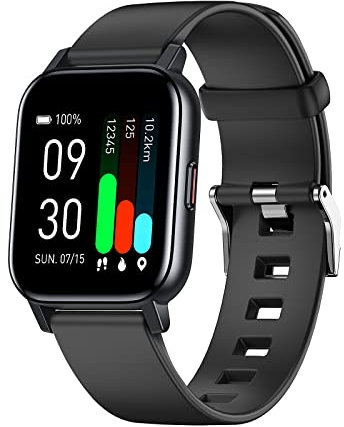 MicLee Women's Men's 3 Inch Smartwatch Fitness Tracker Fitness Watch Bracelet Personalised Dial Sports Watch Waterproof IP68 with Heart Rate Monitor Pedometer Sleep Monitor SMS Call Notification