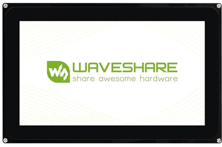 Waveshare 10.1inch Capacitive Touch LCD, 1024 × 600 Resolution, Toughened Glass, IPS Panel, Supports 10-Point Touch