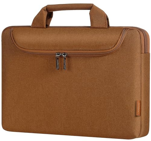 DOMISO 17 Zoll Wasserdicht Laptophülle Laptop Sleeve Case Notebook Hülle Tasche Schutzhülle für 17.3 HP Pavilion 17/MSI GS73VR Stealth Pro/Alienware 17/Dell Inspiron/Lenovo ideapad/ASUS/Acer,Karamell