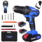 21V Cordless Power Drill with 2 Batteries,Handheld Electric Screwdriver Drill Set,45Nm 25+1 Torque Setting, 2-Speed Combi Drill, 3/8 Chuck Drill Driver Kit with 26 Drill Bits and Kit Box for Home DIY