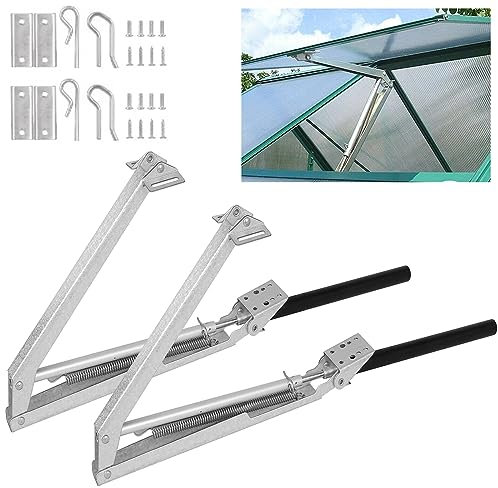 Automatischer Fensteröffner für Gewächshaus Automatisches Öffnen und Schließen Temperaturgesteuert 7kg Hubkraft 45cm Öffnungshöhe (2PCS)
