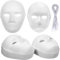 WUWEOT 40 Pack DIY Full Face Masks, 2 Sizes Paintable White Plain Masks, Paper Mache Masks for Cosplay, Halloween, Mardi Gras, Masquerade, Dance Party, Theater, Costume, Adults and Children, Unisex