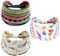 scicent Damen 3er Pack Breite Haarbänder Boho Gedruckt Stirnbänder Haarbänder Breite Stirnband Elastische Kopfband Haarschmuck für Frauen und Mädchen - 14157