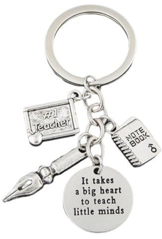 Porte Clés 1 Petit Porte Clés De Sac De Voiture Pendentif Pour Les Amis Porte Clés De La Famille, Argent 4