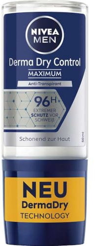 2er Pack Deo Roll-On, Derma Dry Control Maximum Nivea Deo Roll-On, Derma Dry Control Maximum 2x 50 ml