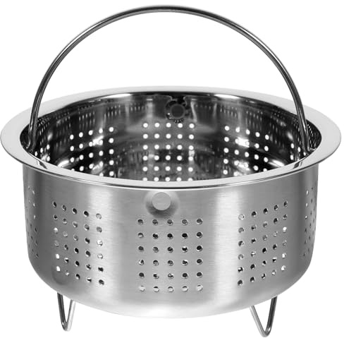 Healvian Edelstahl Dampfkorb 5.51 Zoll Dampfeinsatz Für Reiskocher Und Topf Dampfgarer Für Eier Kartoffeln Reis Fisch Meeresfrüchte Brötchen Für Küche Und Restaurant