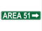 Area 51 Straßenschild, hochwertiges Metallschild, Bereich 51, Schild für Bauernhaus, Garage, Wanddekoration, Blechschild, 40,6 x 10,2 cm