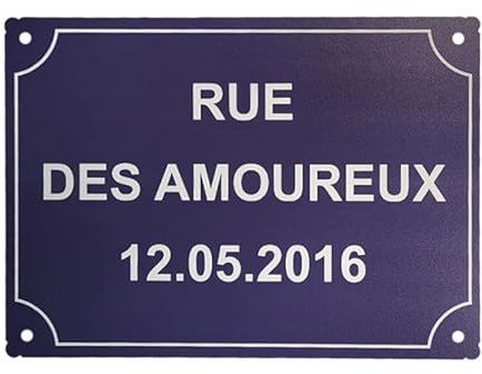 Ma Fabrique Perso - Plaque De Rue En Métal - Personnalisable