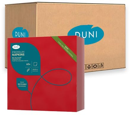360 Bio Dunisoft® Servietten 40 x 40 cm Rot