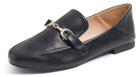 Feversole Women's Fashion Trim Deco Loafer Slippers,Pantoufles Trim Deco pour Femmes à la Mode