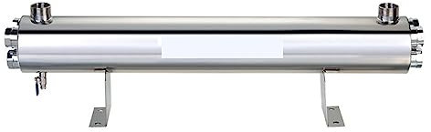 Osmoseanlage Trinkwasser, SS304 48 GPM 220 W UV-Wassersterilisator SSV-5925-4P UV-Desinfektionssystem, Wasseraufbereitungs-Überlaufsterilisator,Wasserfilter