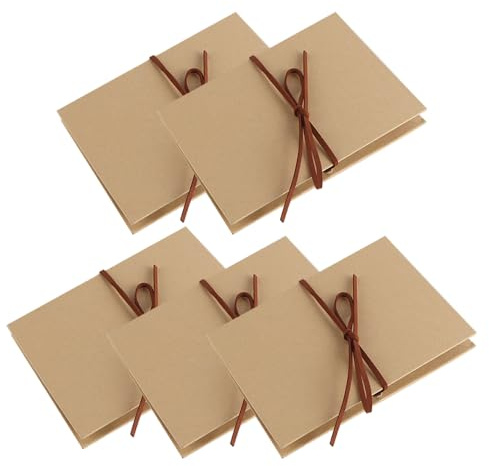 Ieron 5er-Pack Scrapbook-Fotoalbum mit Platz zum Schreiben, Akkordeon-Scrapbook, dehnbar, faltbar, DIY, handgefertigtes Abenteuerbuch für Hochzeit, Abschluss